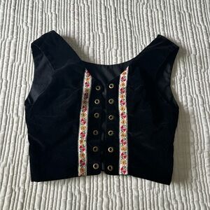 NWOT Vintage Embroidered Corset